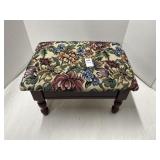 Tapestry footstool 15 x 12 with flip for storage