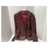 Womenï¿½s leather blazer size 14