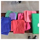 Various pieces of nylon flag material