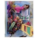 Barbie school set furniture, outdoor patio set