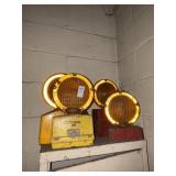 Lot of Caution Lights