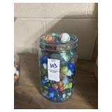 Jar of Vintage Marbles