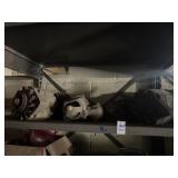 Shelf Lot of Alternators and Car Parts