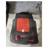 Red and Black Car Mats