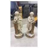 Vintage Jaru 16"~Yellow/Cream~Plaster~Greek