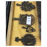 Cast Iron Trivets Hot Plates 4pc