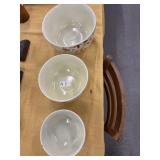 3 pc Halls Superior Quality Kitchenware glass