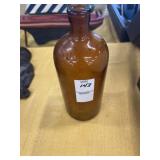 Oxol Amber Cork Top Bottle