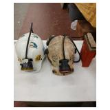 2 miners helmets with light lot