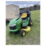 John Deere L108 Hydrodtatic with Bagger 42 in