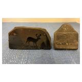 Etched Coal Nugget Art