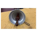 Metal Strainer and Wooden Masher