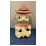 Vintage bisque piggy cookie jar