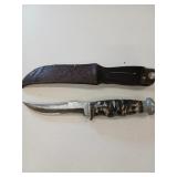 Case knife with sheath 4-3/4 blade, 9" oal