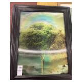 2 pc paintings 4 Seasons Changing Tree Painting