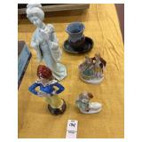 Lot of Porcelain Figures 6 pc Nicknacks