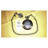 ï¿½The Greatest Dadï¿½ pocket watch w/ dollar coin on