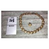 10k starfish bracelet & 1 matching earring