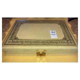 Vintage jewelry box & earrings