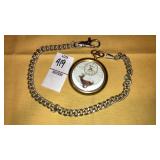 Majesti Majestron running Buck deer pocket watch