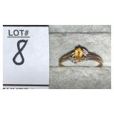 10k ring w/ gemstone