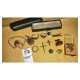 Antique vintage jewelry, pins-some GF some as-is