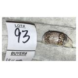 14k & 925 sterling ladies ring