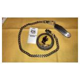 Majesti Phillip Crowe bald Eagle pocket watch w/