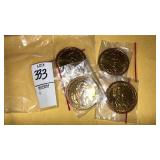 (4) bronze medallions 1971 50th anniv Natl