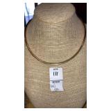 14k 585 gold choker necklace
