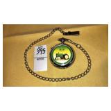John Deere tractor pocket watch