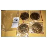 (4) bronze medallions 1971 50th anniv natl