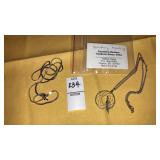 Yankton Sioux Tribe necklace & silvertone chain