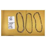 (3) 925 Sterling Bracelets Milor Italy