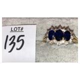 8k? Gemstone cocktail ring