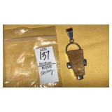 Large Obsidian Sterling gem pendant