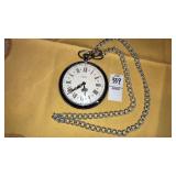 V.I.P. Oversize pocket watch necklace w/ chain