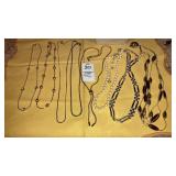 (8) signed Monet necklaces pearls multi-strand