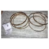 (6) 925 Sterling Bangle Bracelets JCM