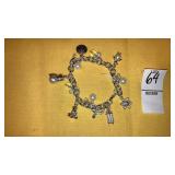 Winter holiday bracelet