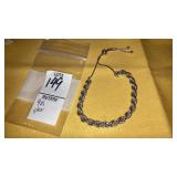925 sterling rope bracelet - lariat slide