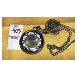 Singapore movement pocket watch w/ quarters front