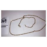 14k chain - closure loop is crimped