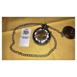 Singapore movement pocket watch w/ dollar coins