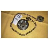 American Eagle cutaway quartz pocket watch