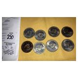 (8) Susan B Anthony dollar coins 1979