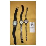 (2) Badavici & (1) Futura black watches