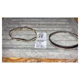 (2) 925 Sterling Bracelets