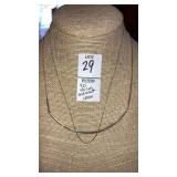 925 Sterling Necklace & Fine Chain