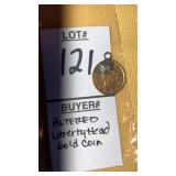 Altered 1800s Liberty Head gold coin